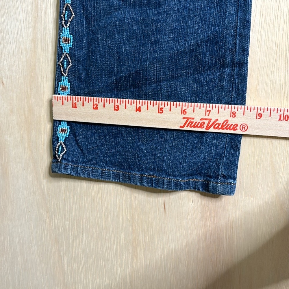 Ralph Lauren Jeans Southwestern beaded jeans. Size 8 petite. - Picture 4 of 8